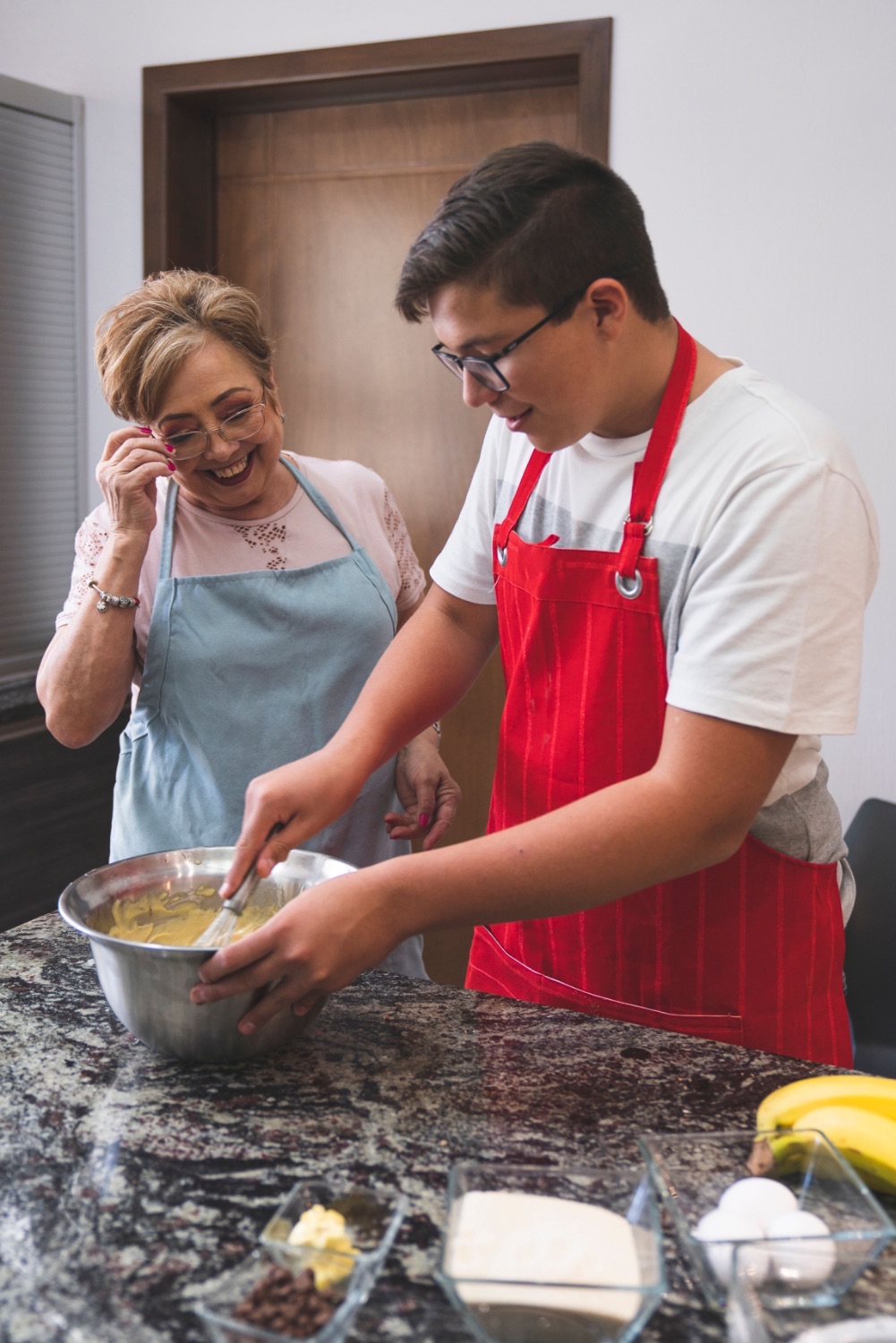 baking together